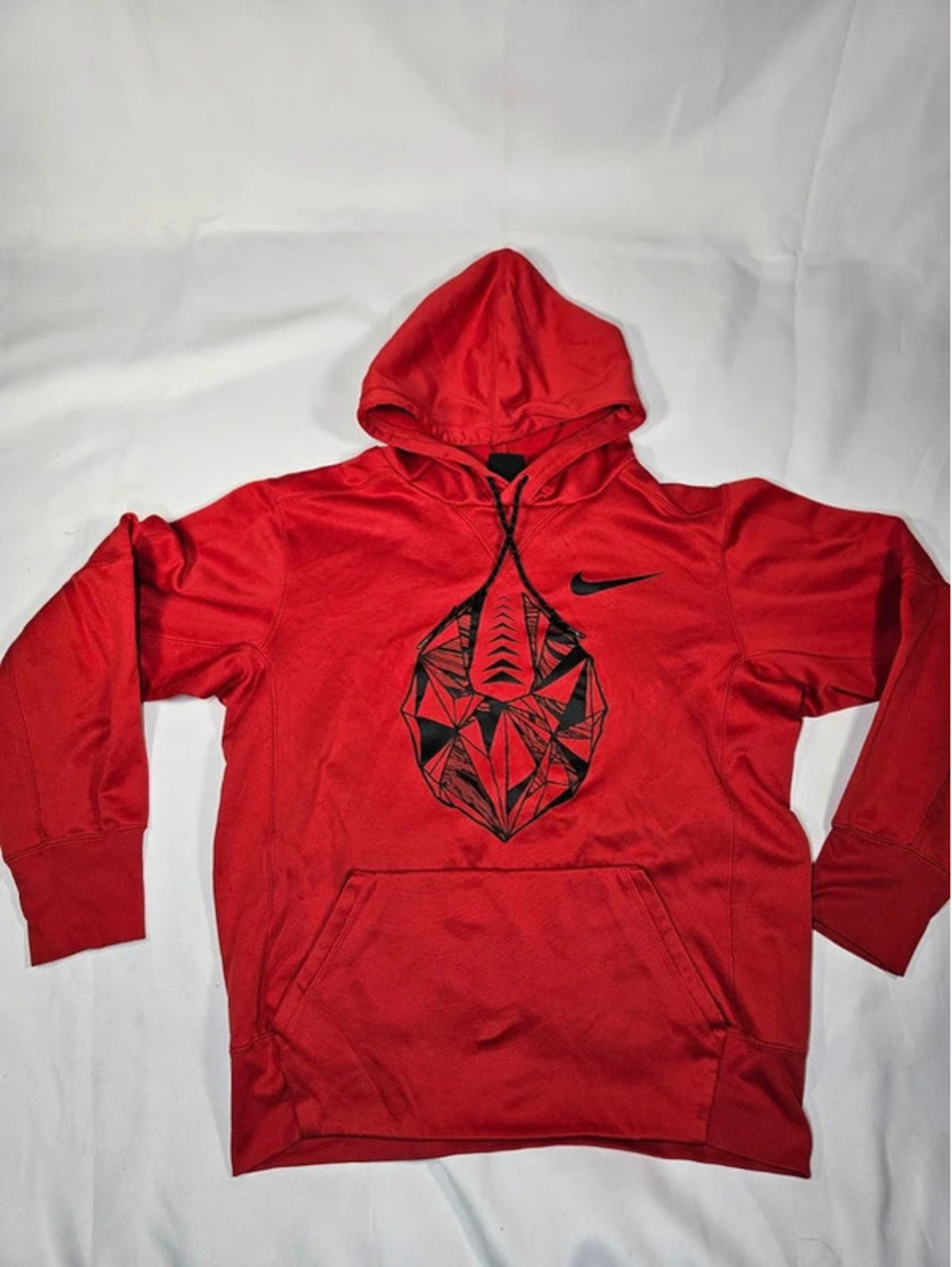 Nike Football men's red graphic pullover hoodie size S